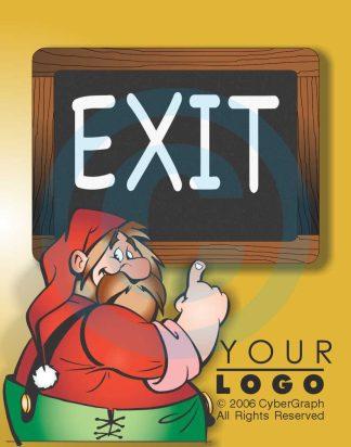 santa set exit sign