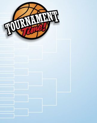 basketball tournament bracket background poster template